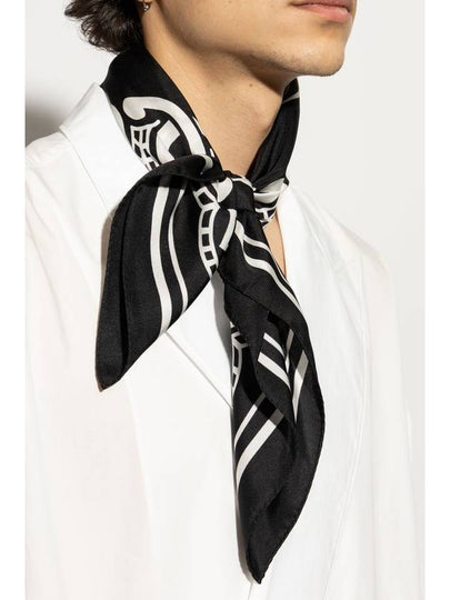 Dolce & Gabbana Silk Scarf, Men's, Black - DOLCE&GABBANA - BALAAN 2