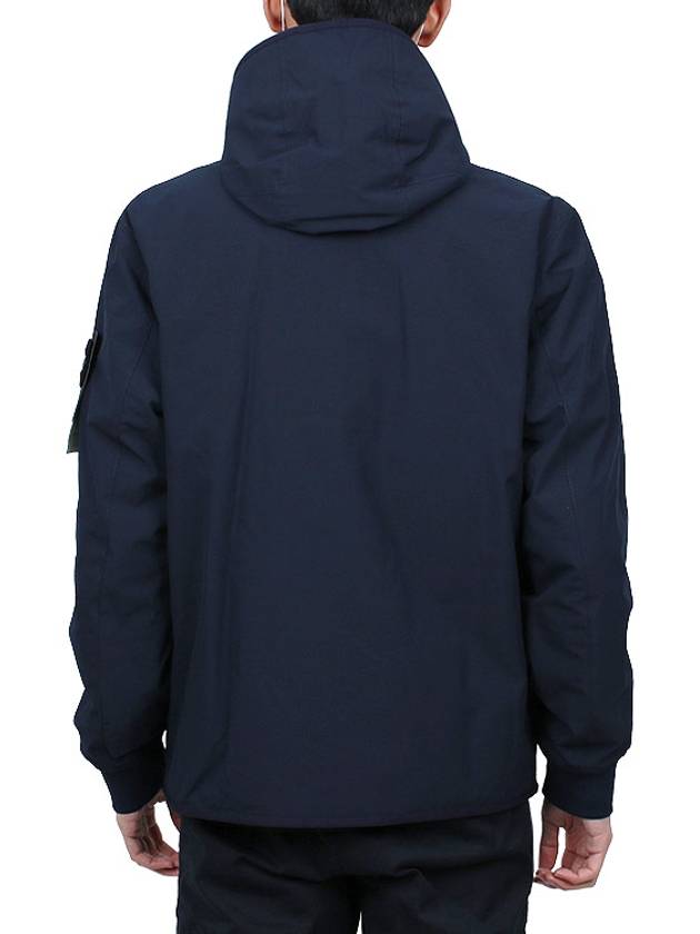 Soft Shell-R E.Dye Pure Insulation Technology Recycled Polyester Primaloft Hooded Jacket Navy - STONE ISLAND - BALAAN 6