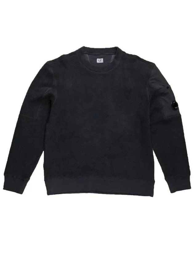 Lens Crew Neck Sweatshirt Charcoal - CP COMPANY - BALAAN 3