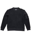 Lens Crew Neck Sweatshirt Charcoal - CP COMPANY - BALAAN 3