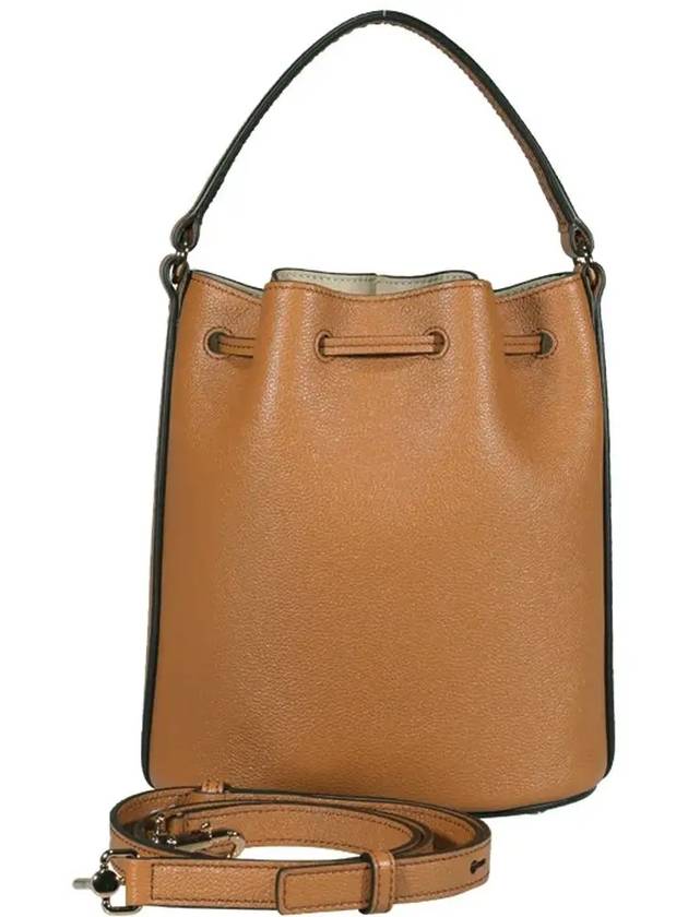 T Timeless Leather Micro Logo Bucket Bag Camel - TOD'S - BALAAN 4