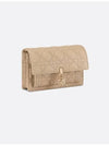 Lady Chain Canage Lambskin Pouch Bag Sand - DIOR - BALAAN 3