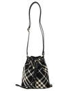 Check Mini Bucket Bag Black Black - BURBERRY - BALAAN 7