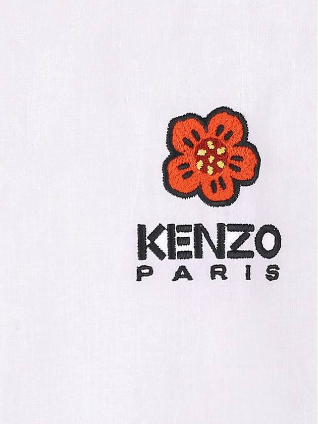 Balk Flower Casual Long Sleeve Shirt White - KENZO - 7