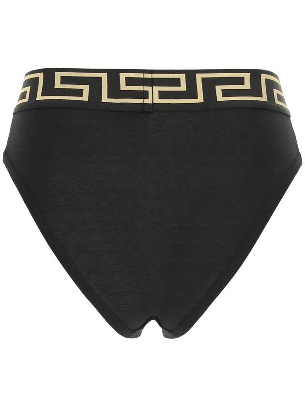 Greca border high waist briefs black - VERSACE - BALAAN 3