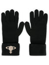 logo knit gloves black - VIVIENNE WESTWOOD - BALAAN 3