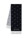 M77269 LV Blason Scarf Black - LOUIS VUITTON - BALAAN 3