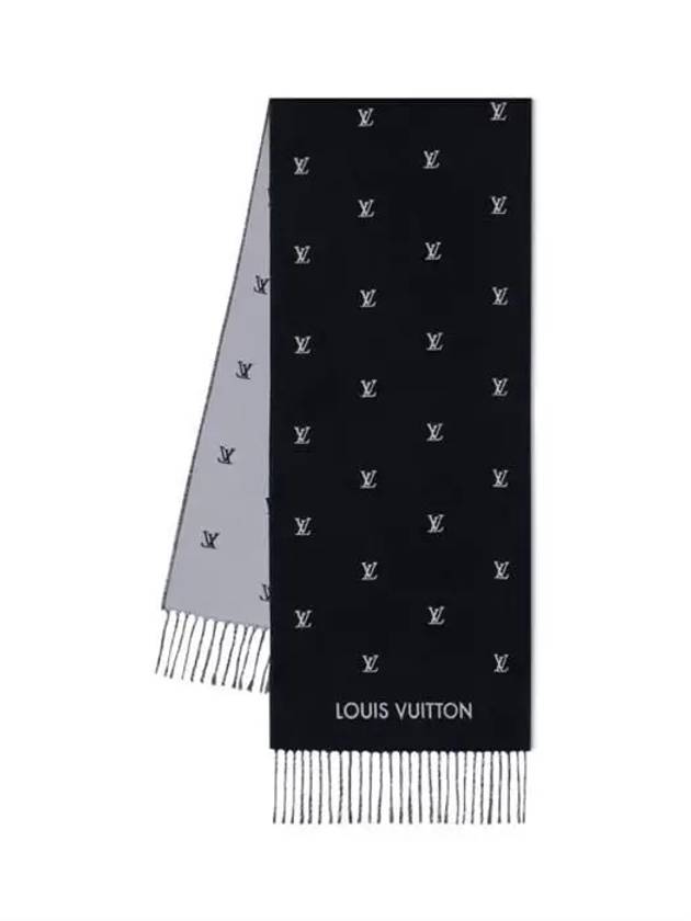 LV Blason Scarf Black - LOUIS VUITTON - BALAAN 3