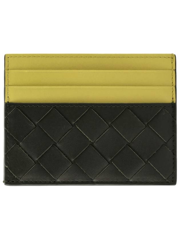 Intrecciato Two-Tone Card Wallet Yellow - BOTTEGA VENETA - BALAAN 2