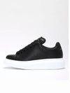 Oversized Leather Low Top Sneakers Black - ALEXANDER MCQUEEN - BALAAN 2