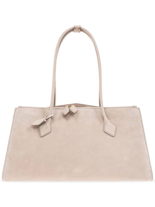 Alaïa Shoulder Bag Le Teckel Tote, Women's, Beige - ALAIA - BALAAN 1