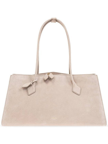 Alaïa Shoulder Bag Le Teckel Tote, Women's, Beige - ALAIA - BALAAN 1