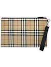 Vintage Check Clutch Bag Beige - BURBERRY - BALAAN 3