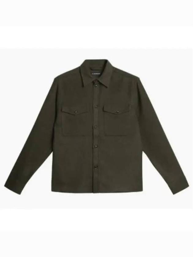 FLAT WOOL OVERSHIRT FMOS11454 M354 Men s - J.LINDEBERG - BALAAN 2