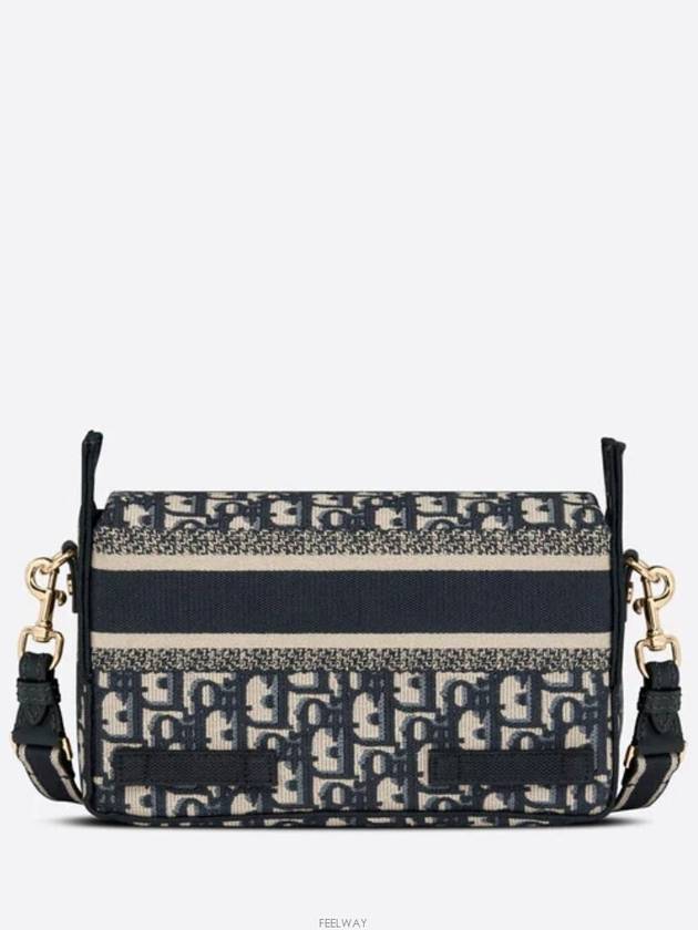 Camp Oblique Jacquard Small Cross Bag Blue - DIOR - BALAAN 8