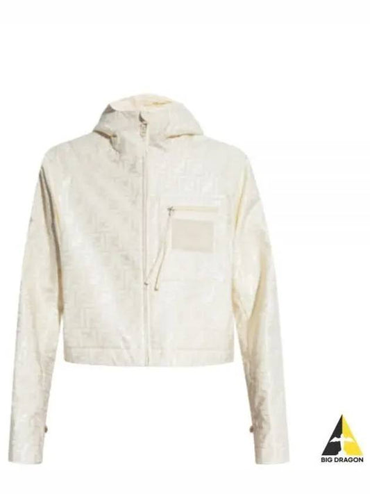 FF Logo Hooded Jacket Off-White - FENDI - BALAAN 2