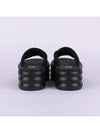 GG Platform Padded Nylon Slide Sandals Black - GUCCI - BALAAN 6