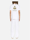 Zafferh Logo Cotton Short Sleeve T-Shirt White - ISABEL MARANT - BALAAN 4