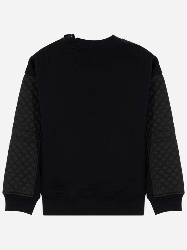 Kids embossed logo quilted sweatshirt black 8037457 - BURBERRY - BALAAN 5