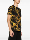 Short Sleeve T Shirt 76GAH6S0 JS287 G89 Black Gold - VERSACE - BALAAN 3