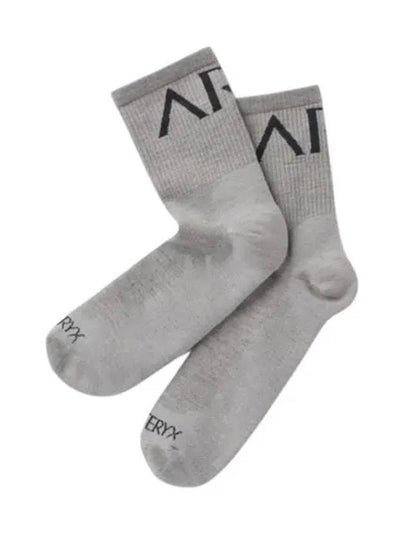 Merino Wool Lightweight 34 Crew Socks Grey - ARC'TERYX - BALAAN 2