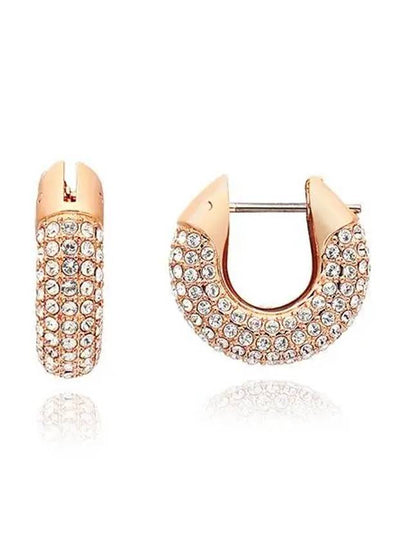 Dextera Hoop Earrings Rose Gold - SWAROVSKI - BALAAN 2