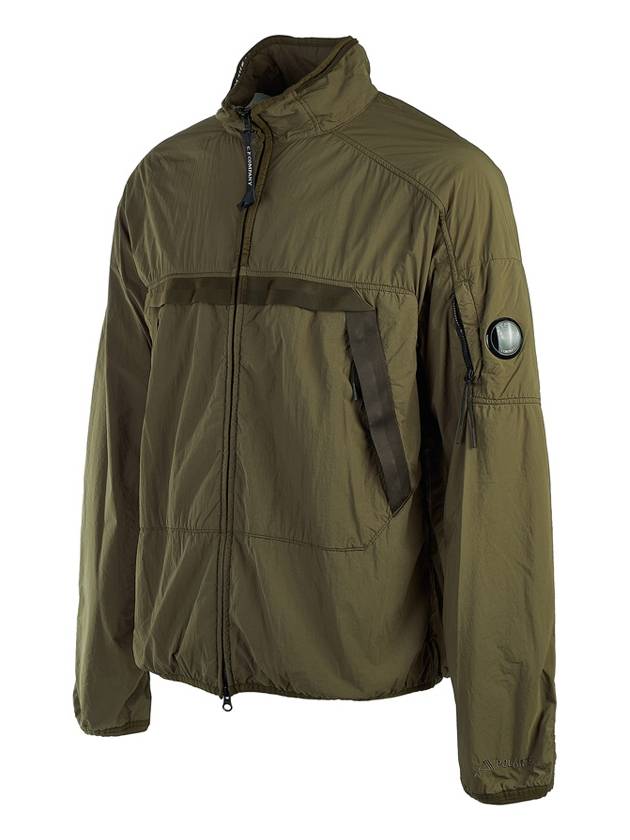 Men's Lens Wappen Zip-Up Jacket Green - CP COMPANY - BALAAN 3