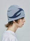 Piercing x-ray logo knit beanie sky blue - S SY - BALAAN 6