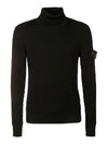 Wappen Patch Wool Turtleneck Black - STONE ISLAND - BALAAN 2