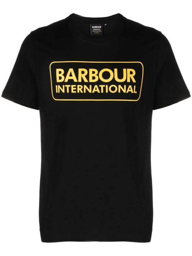 International Essential Large Logo Short Sleeve T-Shirt Black - BARBOUR - BALAAN 1