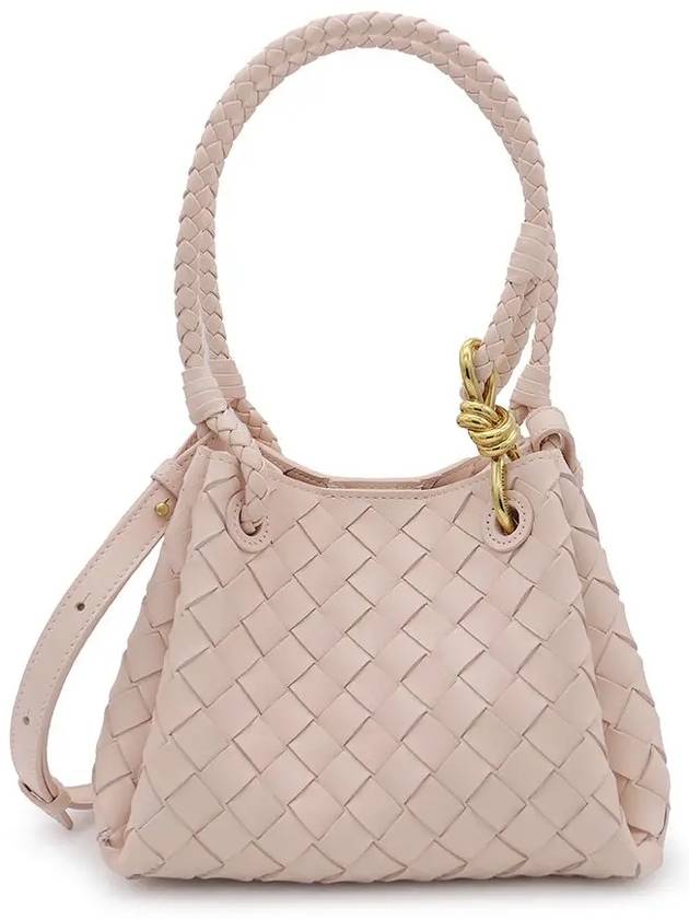 Parachute Intrecciato Small Leather Tote Bag Pink - BOTTEGA VENETA - BALAAN 2