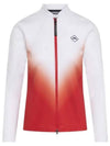 Halo Full Zip Mid Layer Zip Up Jacket White Red - J.LINDEBERG - BALAAN 2