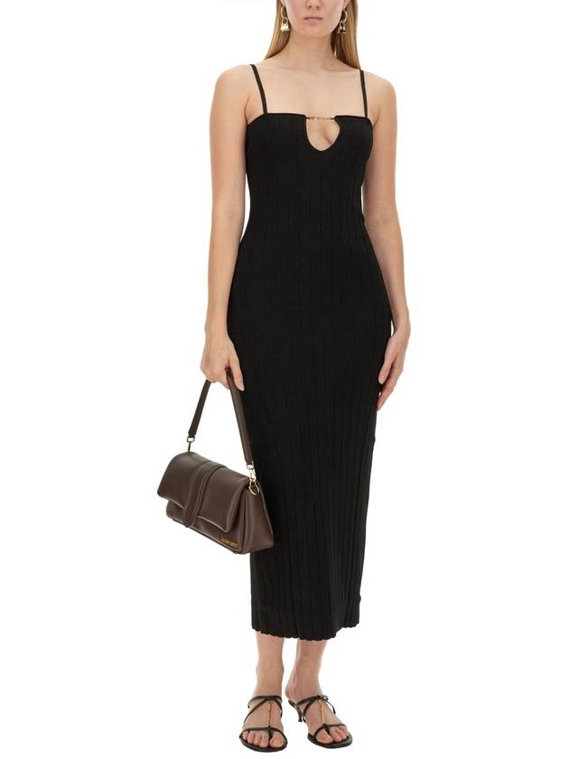 Midi Dress 241KN358 2355 990 BLACK - JACQUEMUS - BALAAN 3