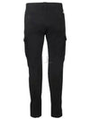 Stretch Satin Cargo Straight Pants Black - CP COMPANY - BALAAN 2