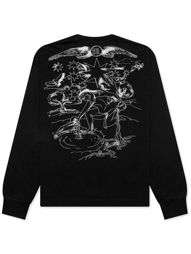 Tarot Print Boxy Fit Long Sleeve Shirt Black - GIVENCHY - BALAAN 3