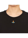 Embroided ORB Peru Short Sleeve T-Shirt Black - VIVIENNE WESTWOOD - BALAAN 8