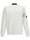 Diagonal Raised Fleece Lens Sweatshirt White - CP COMPANY - BALAAN 2