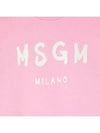 Kids Women Logo Sweatshirt Pink F4MSJUSW291 042 - MSGM - BALAAN 4