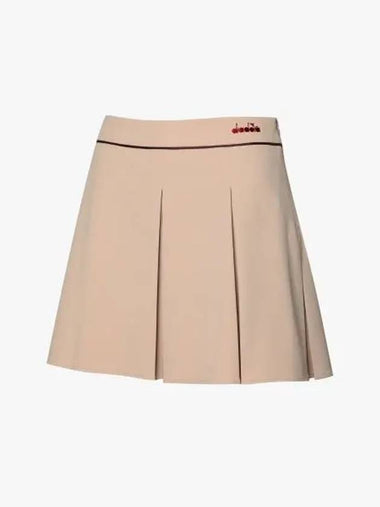 Diadora Essential Tennis Skirt BEIGE - DIADORA - BALAAN 1