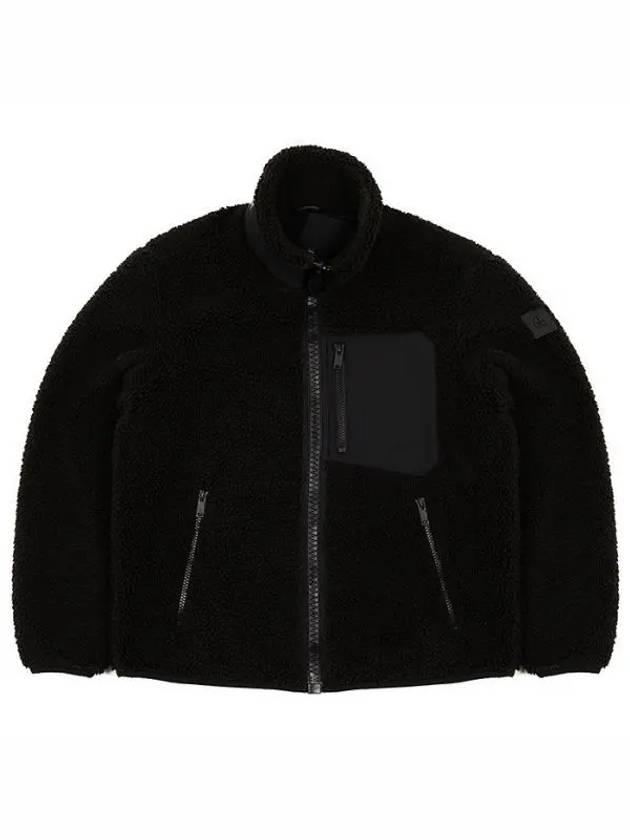 Men's Sagrek Shearling Fleece Zip-Up Jacket Black - MOOSE KNUCKLES - BALAAN 2