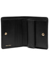 Matelasse Leather Half Wallet Black - MIU MIU - BALAAN 5