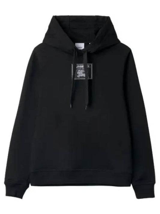 Prorsum Label Hooded Black Sweatshirt - BURBERRY - BALAAN 1