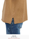 Crew Neck Wool Knit Top Camel - TEN C - BALAAN 10