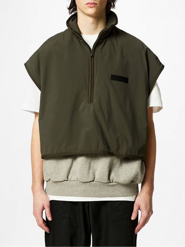 Essentials Nylon Fleece Mockneck Vest - FEAR OF GOD - BALAAN 3