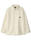 butterfly embroidery pocket shirt jacket MR220 WHITE - NEEDLES - BALAAN 2