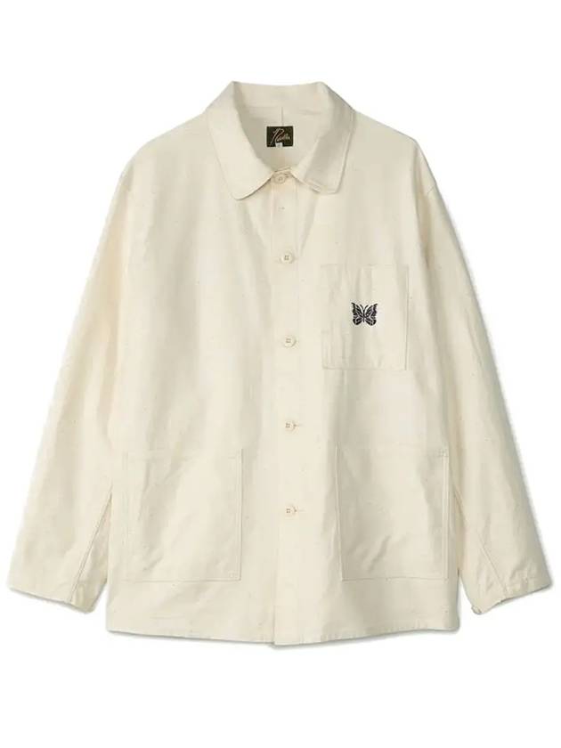 butterfly embroidery pocket shirt jacket MR220 WHITE - NEEDLES - BALAAN 1