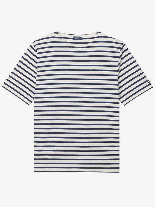 Levain 18 Short Sleeve T Shirt Ecru Marine - SAINT JAMES - BALAAN 2