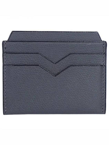 Pebble leather card wallet smoke gray SGNL0077028L99CC99 GF 1120885 - VALEXTRA - BALAAN 1