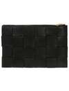 Intrecciato Cassette Clutch Bag Black - BOTTEGA VENETA - BALAAN 4