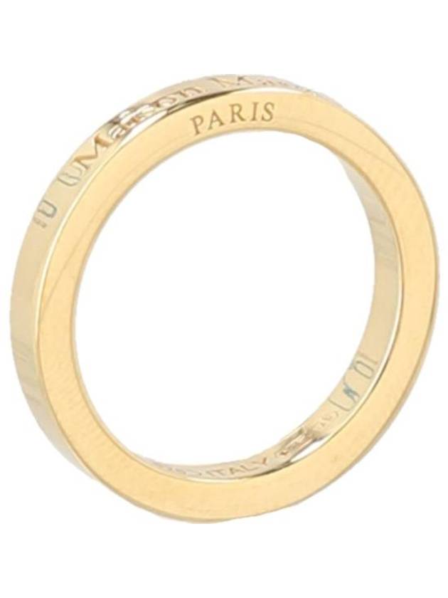 Engraving Logo Palladium Ring Gold - MAISON MARGIELA - BALAAN 4